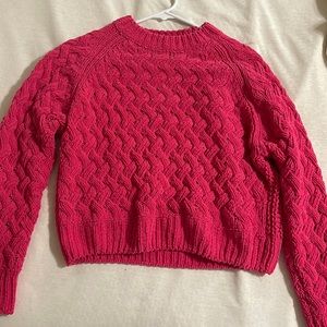 Pink knit sweater